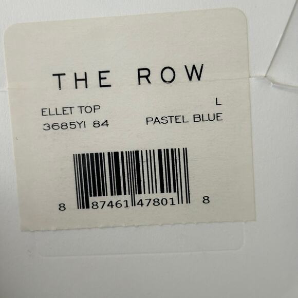 The Row Ellet Cashmere Wool Knit Crewneck Sweater Pastel Blue Size Large NWT - Picture 6 of 9